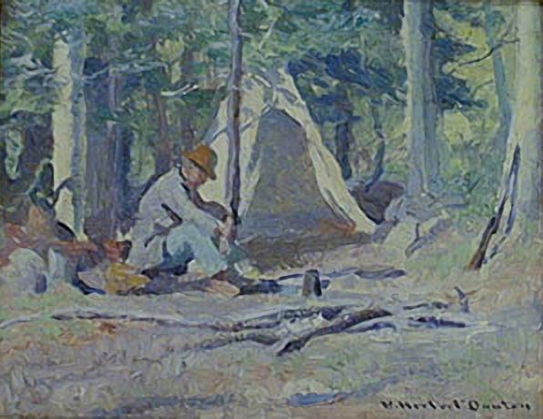 W. Herbert Dunton | "Lazy Day in Camp"